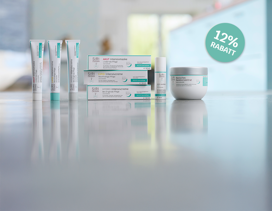 Ansicht SIRIDERMA-MED Produkte mit 12% Rabatt