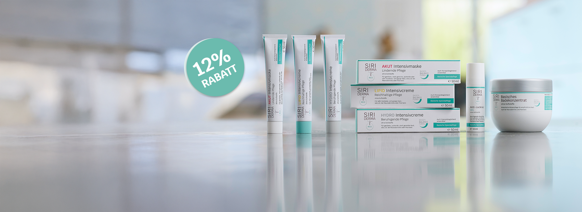 Ansicht SIRIDERMA-MED Produkte mit 12% Rabatt