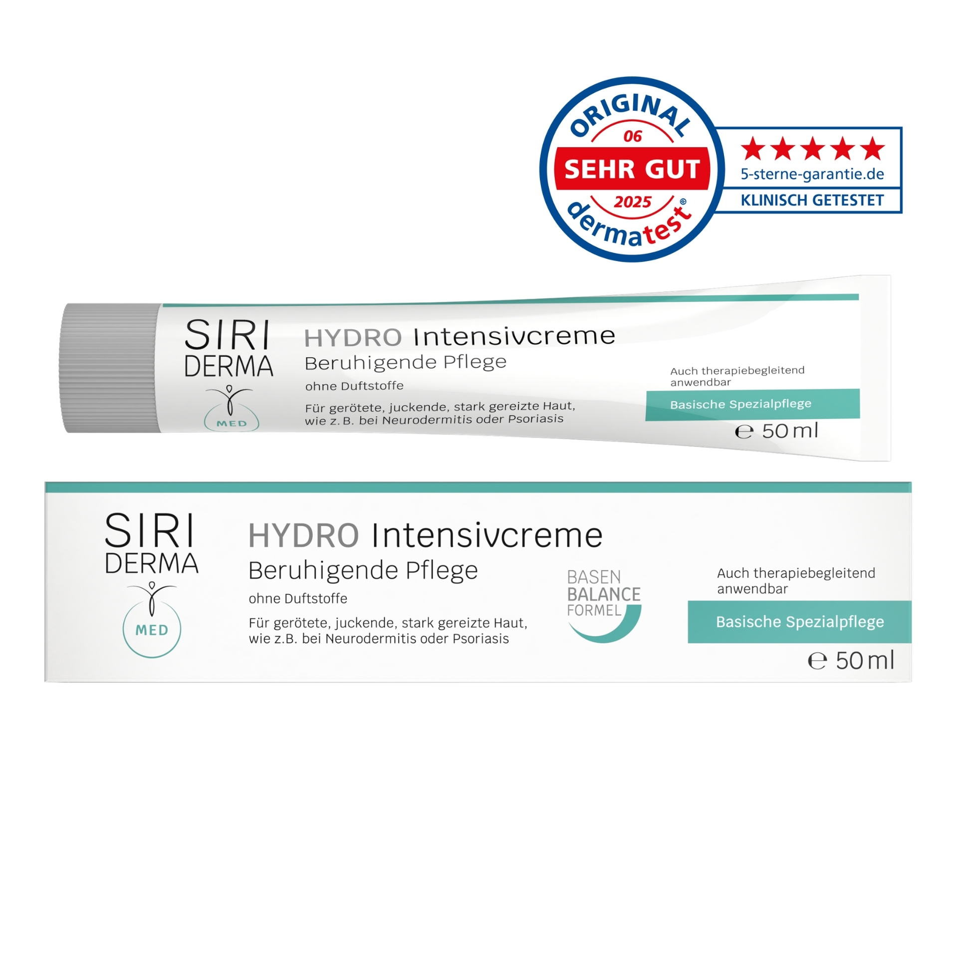 SIRIDERMA HYDRO Intensivcreme, 50 ml, ohne Duftstoffe
