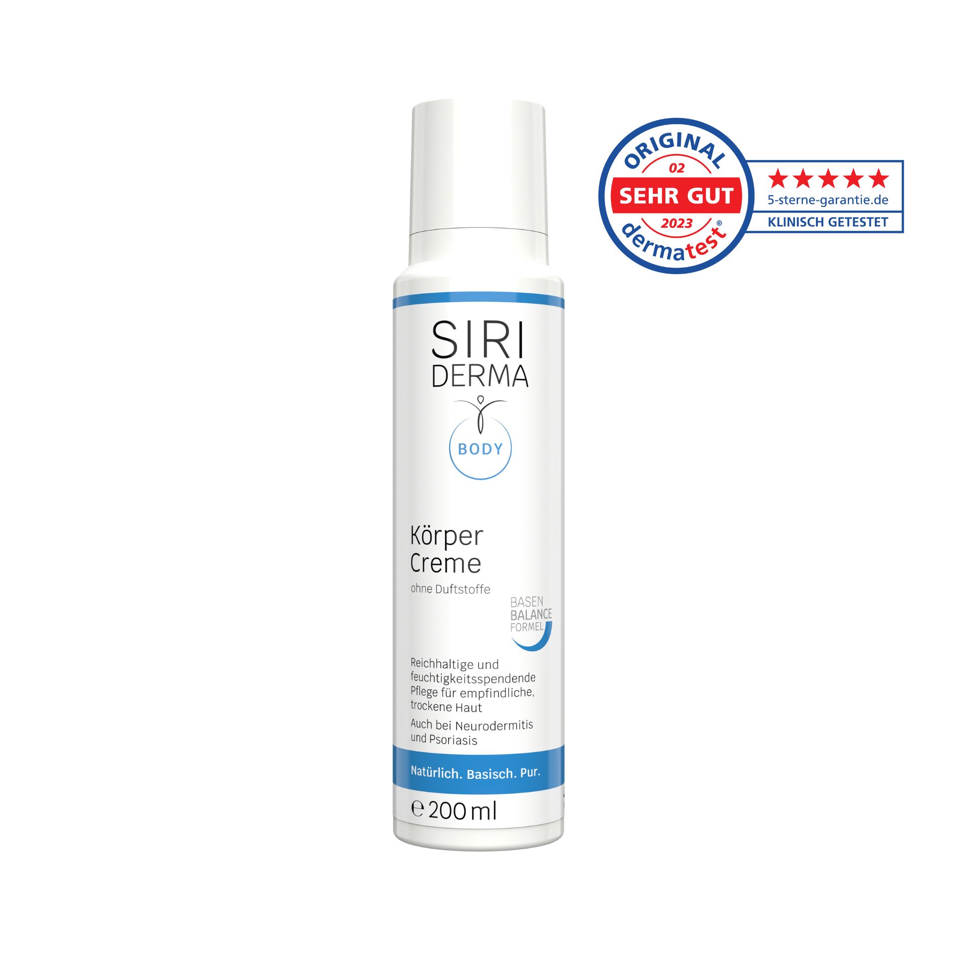 SIRIDERMA Körperlotion, 150 ml, ohne Duftstoffe 